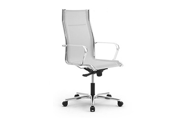 White or grey frame mesh office chair Origami RE