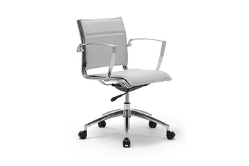 White or grey frame office chair for meeting room Origami X
