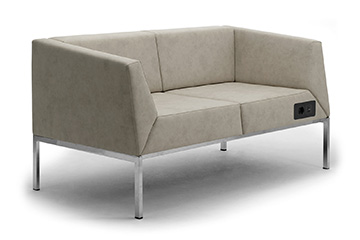 Contemporary design armchairs sofas with USB charger for poker rooms, and videolottery rooms, and casinos Kos