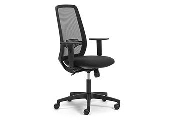 Enveloping design mesh office chair for trading, call center and video editing Star