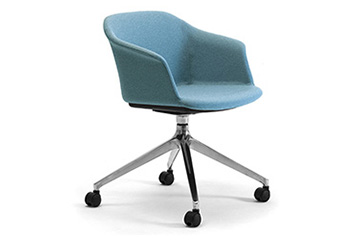 Modern guest and boardroom armchairs for office lobby, reception, and entrance hall Claire