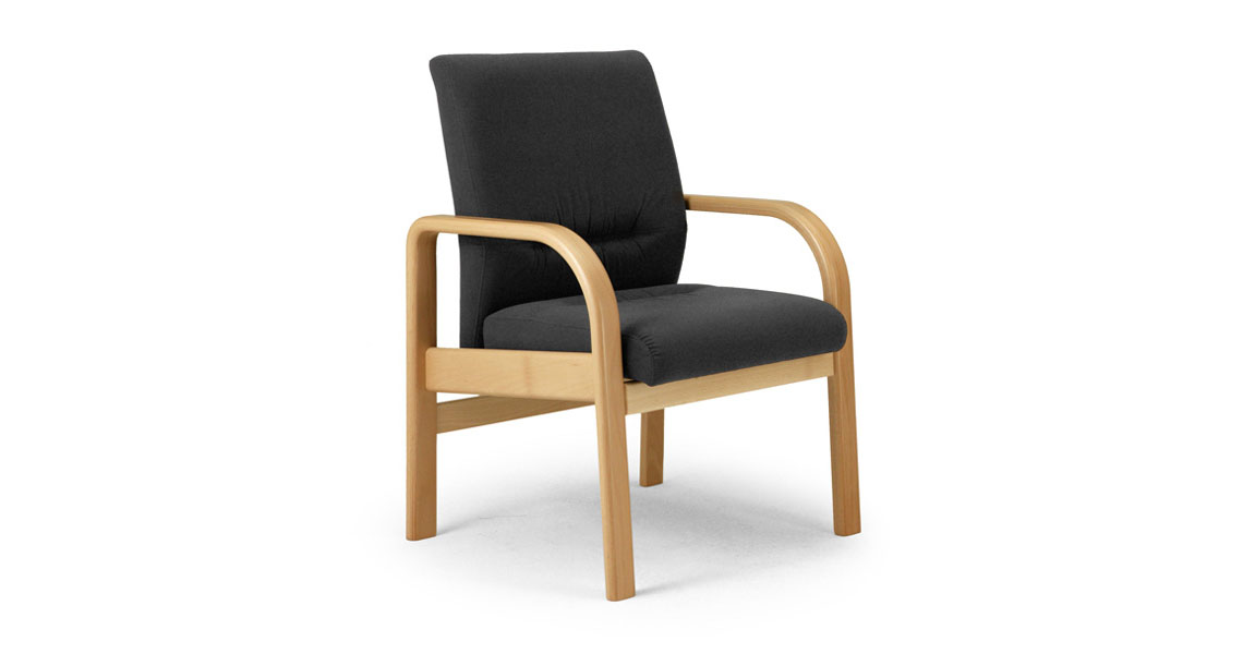 Wooden sofas for living room and waiting areas Leyform