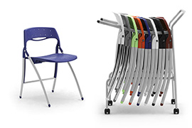 Stackable folding chairs and seats Arcade