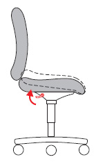 Ergonomic chairs - Seat inclination adjustment