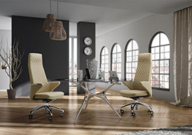 Zeus minimalist and personal line executive armchair for executive offices