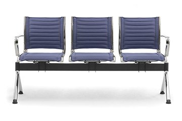 Reception and waiting room bench seating with quiltings origami Td