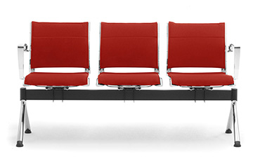 Bench for doctors' waiting areas with independent seats Origami X