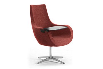 Modern design reception lounge chaise with tip-up tablet for long or short wait Victoria