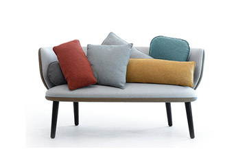 Colourful cushions for sofas and armchair in waiting room, lounges, entrance hall by Leyform