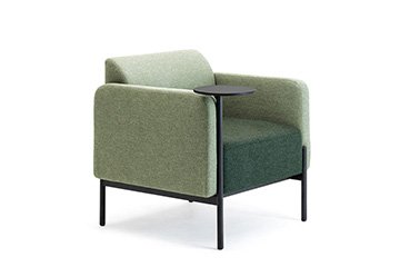 Modern waiting sofa with built-in writing tablet for long or short waiting in entrance hallLIA