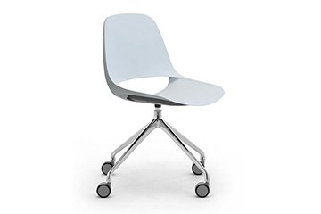 Modern and impact design plastic monocoque task office chairs with arms IPA