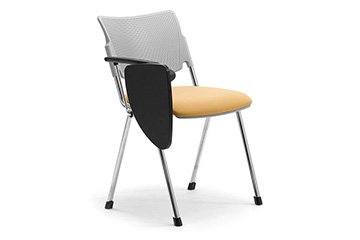 Design library armchairs with tip-up writing tablet for school and classroom furniture LaMia