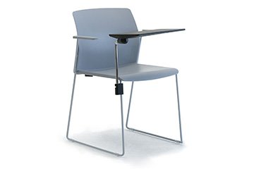 Chairs with desks for multipurpose room, conference, convention Ocean