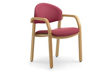 Armchairs with multi-layer beechwood frame for casinos and poker rooms Soleil