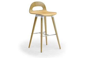 Wooden breakfast bar counter stools for kitchen islands Samba wood Stool