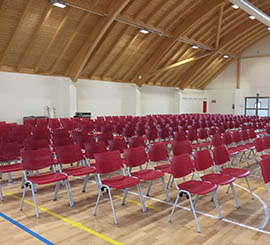 Multifunctional hall chairs for conferences and congresses