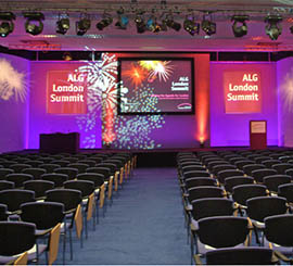 chair with tip-up writing tablet for conference and training room