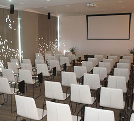 Chair with tip-up tablet with a unique and recognizable design for classroom and training room