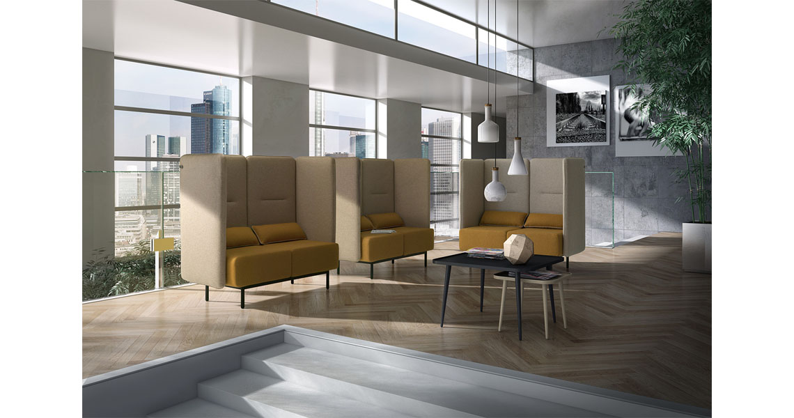 Waiting room sofas for offices and hotel lobby Leyform