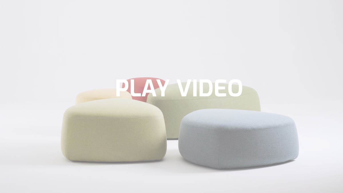 Modern pouf ottomans with modern colours | GOGO by Leyform