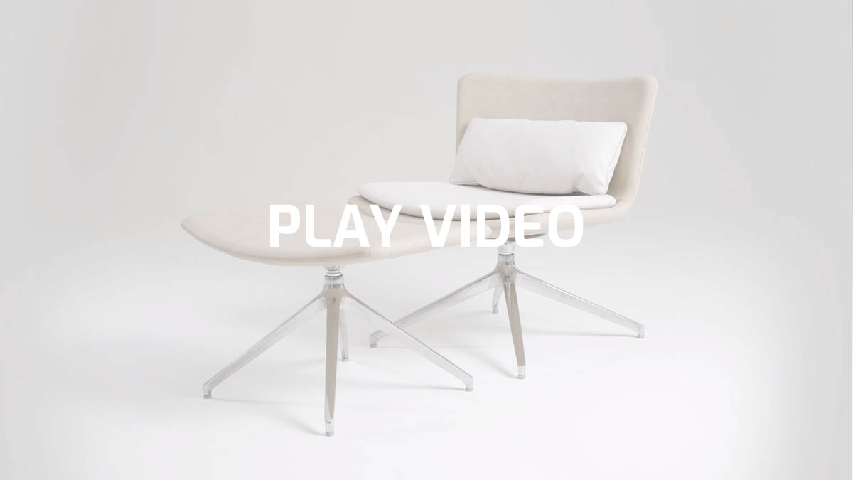 Low and wide lounge chair with scandinavian design | Lizzy by Leyform