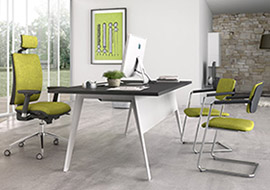 Standard office, study and telework chair with armrests Sprint X