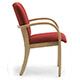 Wooden chairs and armchairs for the elderly with armrests for Kali nursing homes
