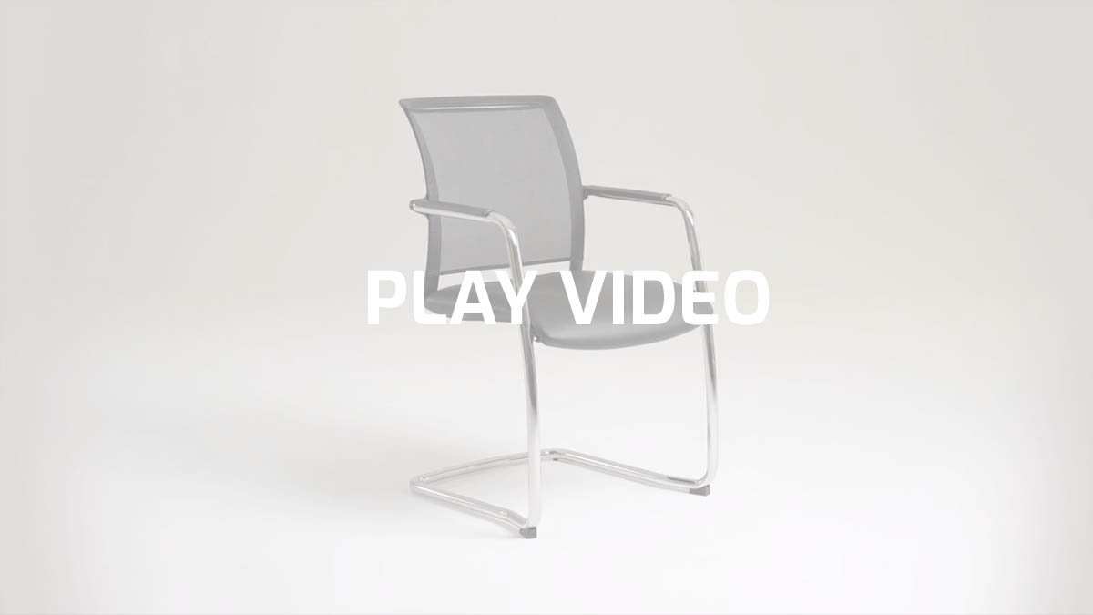 Modern design mesh visitor cantilever armchairs | Cometa relax by Leyform